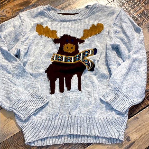 Gymboree Moose Christmas Sweater size 3T - Picture 1 of 3